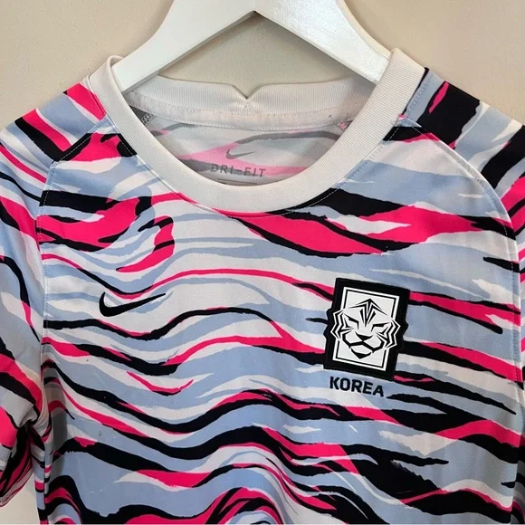 Nike Dri-Fit 2020-21 South Korea Pre-Match Soccer Jersey Men’s Medium - Picture 2 of 6
